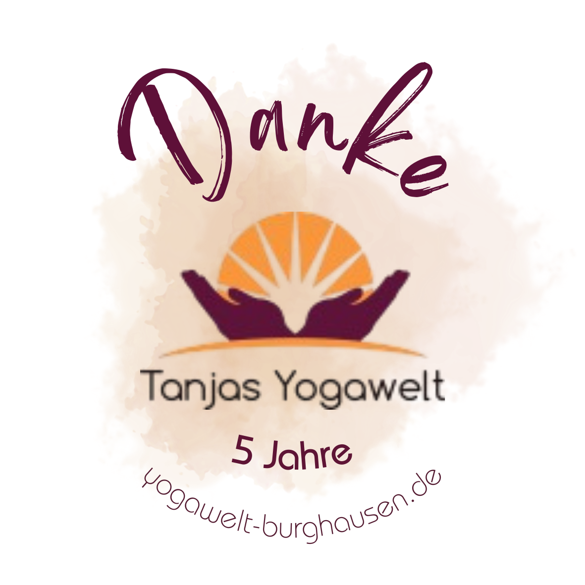 Tanjas Yogawelt DANKE Sticker